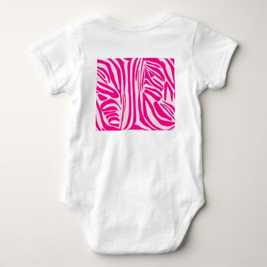 Roze zebraprint romper (Achterkant)