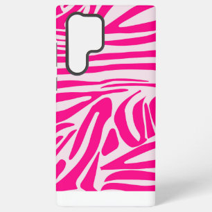 Roze zebraprint samsung galaxy hoesje