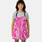 Roze zebraprint schort (Insitu)