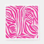 Roze zebraprint servet (Voorkant)