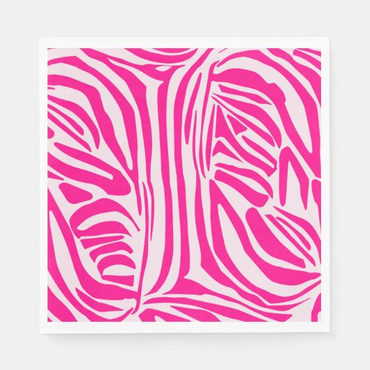 Roze zebraprint servet (Voorkant)