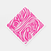 Roze zebraprint servet (Hoek)