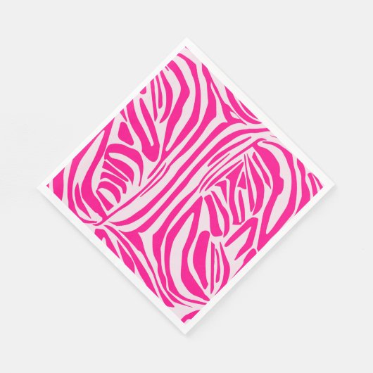 Roze zebraprint servet (Hoek)