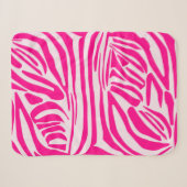 Roze zebraprint sherpa deken (Voorkant (horizontaal))