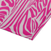Roze zebraprint snijplank (Hoek)
