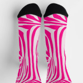 Roze zebraprint sokken (Top)