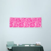 Roze zebraprint spandoek (Beurs)