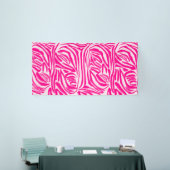Roze zebraprint spandoek (Beurs)