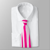 Roze zebraprint stropdas (Gebonden)