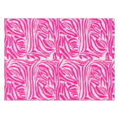 Roze zebraprint tafelkleed (Voorkant (Horizontaal))