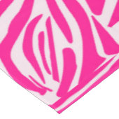 Roze zebraprint tafelkleed (Gekanteld)