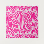 Roze zebraprint wandkleed (Voorkant (horizontaal))