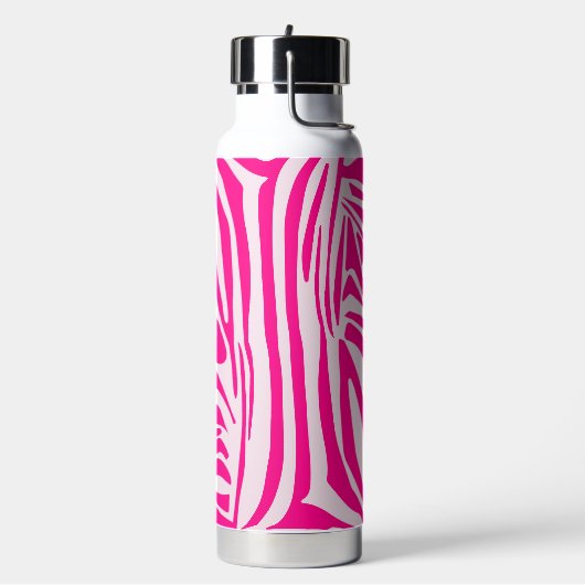 Roze zebraprint waterfles (Links)