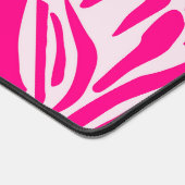Roze zebraprintpatroon bureaumat (Hoek)