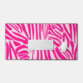 Roze zebraprintpatroon bureaumat (Keyboard & Muis)