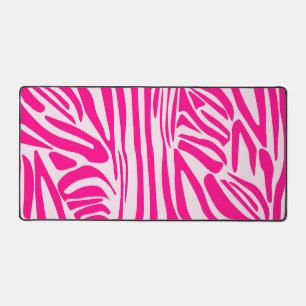 Roze zebraprintpatroon bureaumat