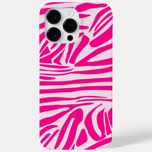 Roze zebraprintpatroon Case-Mate iPhone case (Achterkant)