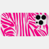Roze zebraprintpatroon Case-Mate iPhone case (Achterkant (horizontaal))