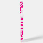 Roze zebraprintpatroon Case-Mate iPhone case (Achterkant / Links)