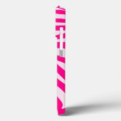 Roze zebraprintpatroon Case-Mate iPhone case (Achterkant / Links)