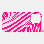 Roze zebraprintpatroon Case-Mate iPhone case (Achterkant (horizontaal))