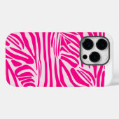 Roze zebraprintpatroon Case-Mate iPhone case (Achterkant (horizontaal))