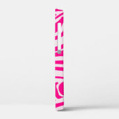 Roze zebraprintpatroon Case-Mate iPhone case (Achterkant / Links)