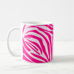 Roze Zebraprintpatroon Koffiemok