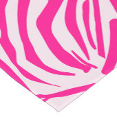 Roze zebraprintpatroon korte tafelloper (Hoek)