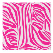 Roze zebraprintpatroon kubus (Voorkant)