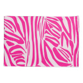 Roze zebraprintpatroon kussensloop (Achterkant)