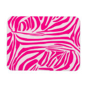 Roze zebraprintpatroon magneet (Horizontaal)