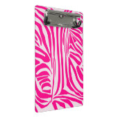 Roze zebraprintpatroon mini klembord (Schuin)