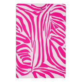 Roze zebraprintpatroon mini klembord (Achterkant)
