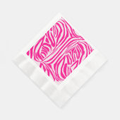 Roze Zebraprintpatroon Servet (Hoek)