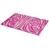 Roze zebraprintpatroon snijplank (Hoek)