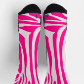 Roze zebraprintpatroon sokken (Top)