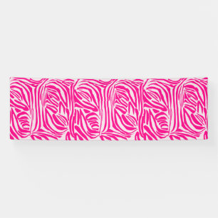 Roze zebraprintpatroon spandoek
