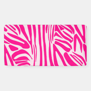 Roze zebraprintpatroon spandoek