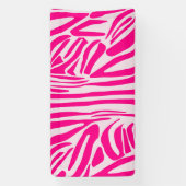 Roze zebraprintpatroon spandoek (Verticaal)