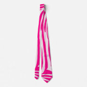 Roze zebraprintpatroon stropdas (Achterkant)