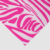 Roze Zebraprintpatroon Tissuepapier (Detail)