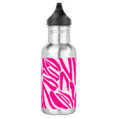 Roze zebraprintpatroon waterfles (Rechts)