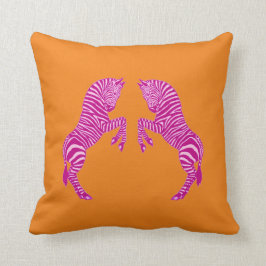 Roze Zebras Kussen