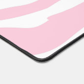 Roze zebrastrepen en monogram bureaumat (Hoek)
