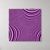 Roze zebrastripes canvas afdruk (Voorkant)