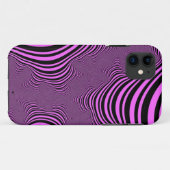Roze zebrastripes Case-Mate iPhone case (Achterkant (horizontaal))