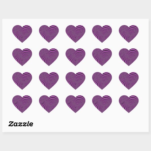 Roze zebrastripes hart sticker (Vel)