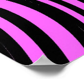 Roze zebrastripes poster (Hoek)
