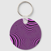 Roze zebrastripes sleutelhanger (Voorkant)